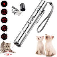 猫玩具追赶器棒交互式激光宠物笔激光笔USB充电红点灯紫外线手电筒