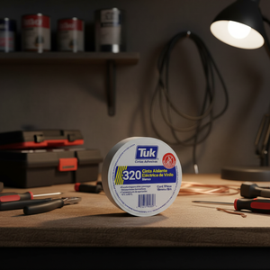 Nastro isolante bianco 19 mmx18mt 320 confezione da 10 pezzi Tuk - Product Image 3