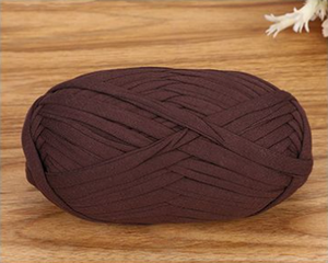 Offre Spéciale 100% fil de t-shirt en polyester fil à tricoter teint fantaisie avec matériau recyclé écologique haute résistance pour crochet - Product Image 2