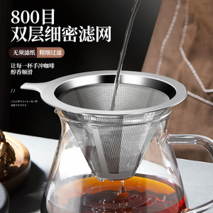 กรวยกรองกาแฟสแตนเลส Chef Season Show สำหรับชงกาแฟดริป ไม่ต้องใช้กระดาษกรอง เหมาะสำหรับใช้ในบ้าน บาร์ คาเฟ่ - Product Image 5