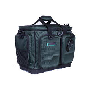 2025 Wholesale Molded 11 Pockets 40L Fishing <b>Box</b>&bags Hard Base Waterproof PVC Fishing Tackle Bag - Product Image 3
