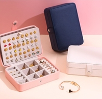 Hochwertige Leder-Schmuckaufbewahrungsbox - Umweltfreundlich & Modisch für Ringe, Ohrringe, Hochzeits-/Vatertags-Geschenke