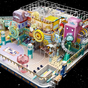 Structures de jeux personnalisées pour parcs d'attractions, aire de jeux intérieure commerciale, toboggans en forme de beignets, château gonflable pour enfants, thème CE ASTM certifié - Product Image 1