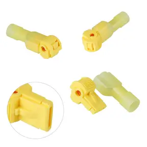 Hampool Hot Selling Yellow Quick Connect Male Motor Insulating Wire Splice Connectors