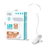 Lampe de lecture de bureau LED à clipser, moderne, en ABS, avec batterie 1200 mAh, rechargeable, pour la protection des yeux, vente en gros