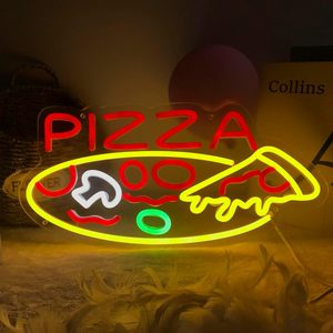 Pizza <span class=keywords><strong>neon</strong></span> ánh sáng dấu hiệu 5V USB LED quảng cáo hiển thị cửa sổ cho nhà hàng cà phê cửa hàng kinh doanh phòng trẻ em Nhà Bên Tường - Product Image 1
