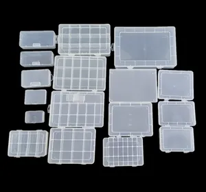 Wholesale Multi Function Rectangle Clear Storage Packaging Empty Plastic Box