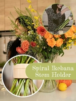 Spirale Ikebana tige titulaire Vase fleur Arrangement spirale tige support Vase fleur Arrangement Bouquet Floral arrangeur chambre décor
