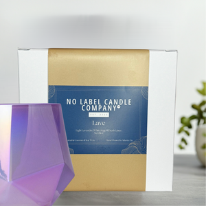 Bougie à la lavande de No Label Candle Company, cire de coco, 90 heures de combustion, aromathérapie, décoration d'intérieur, yoga, méditation - Product Image 4