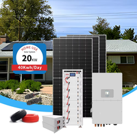 Sistema de Energía Solar Híbrido Residencial de 20kW con Batería de Respaldo y Kit Completo de Almacenamiento de Energía Solar