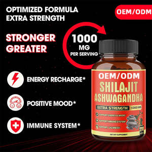 อาหารเสริมชิลลาจิตแบบ OEM ODM ผสมสารสกัดจากอัชวากันธาออร์แกนิก ชิลลาจิตบริสุทธิ์จากเทือกเขาหิมาลัยในรูปแบบแคปซูลออร์แกนิก - Product Image 5