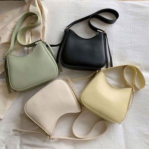 Sac à bandoulière pour femme I-0542 en cuir PU, fermeture éclair simple, 6 pouces, pour usage quotidien - Product Image 1