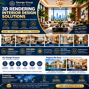 Solución Integral para Proyectos de Villas y Mansiones Neoclásicas de Lujo, Servicio Profesional de Diseño de Interiores y Planos de Casas con Renderizado 3D - Product Image 6