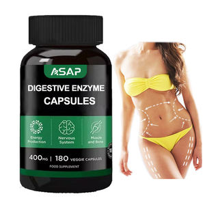 Cápsulas de Enzimas Digestivas y Lactasa Antioxidantes para Adultos, Probióticos y Prebióticos de Grado Alimenticio, OEM ASAP - Product Image 1