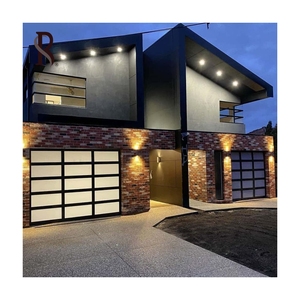 Rising OEM China Factory Venta directa North American Double Steel Sectional Industrial Two Car Garage Gate y puertas peatonales - Product Image 1