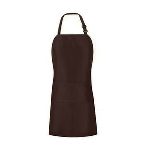 Cooking Customized Print Cotton Fabric logo Full Length Bib Women Long <b>Aprons</b> with Two Pockets - Product Image 6