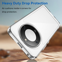 Coque transparente pour Honor Magic 8 Lite, légère, anti-rayures, TPU + acrylique 2 en 1, protection contre les chocs, pour Honor X9D X70