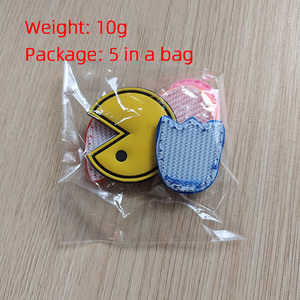 Adorable y Novedoso Diseño de Elemento Informático: Parche de PVC 3D de Goma con Diseño de Pequeños Frijoles para Pegar en Bolsos, Zapatos y Gorras - Product Image 2