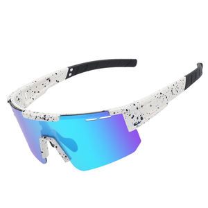UV400 lunettes <span class=keywords><strong>de</strong></span> soleil <span class=keywords><strong>de</strong></span> cyclisme à impact élevé pour adultes <span class=keywords><strong>armée</strong></span> vert PC violet bleu gris miroirs Sport lunettes <span class=keywords><strong>de</strong></span> soleil d'extérieur étui inclus - Product Image 1