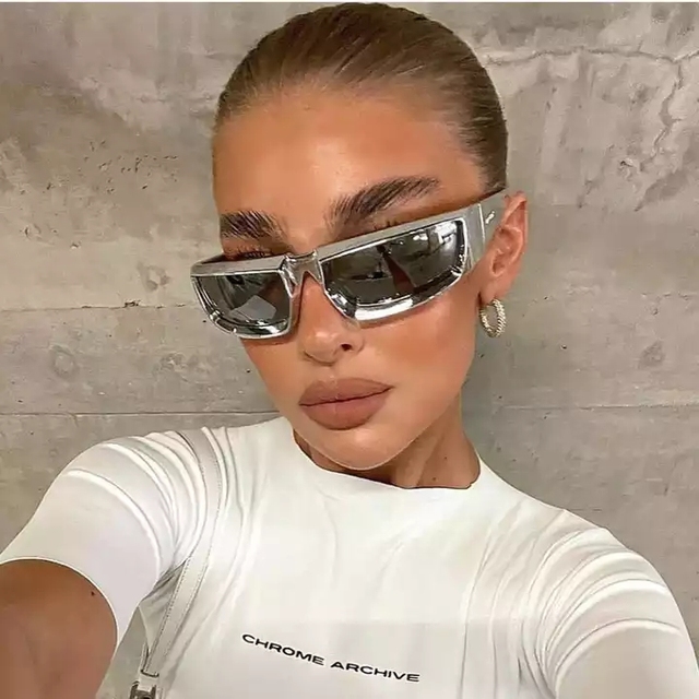 Sunway Eyewear Fashion Steam Punk Stylish Designer Sunglass Unisex Futuristic Y2K Cycling Sports Sun Glasses Sunglasses