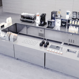Konter <span class=keywords><strong>Bar</strong></span> kopi Kustom Pabrik & peralatan dapur komersial solusi penuh untuk proyek Hotel restoran toko teh susu <span class=keywords><strong>bar</strong></span> - Product Image 5