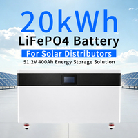 Batería de Almacenamiento de Energía LiFePO4 de 51.2V 400ah 600AH, Sistemas de Almacenamiento de Energía Solar de Litio Verticales y Móviles para el Hogar, Venta al Por Mayor