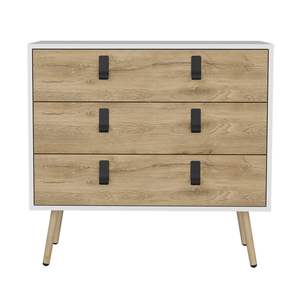 Juego de dormitorio DB Dresser Magness Blanco/macadamia con función de almacenamiento para uso en la sala de estar - Product Image 2