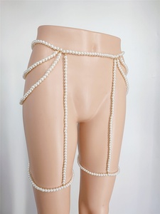 Corrente de Cintura Estilo Hip-Hop com Pérolas Douradas Ajustável para Praia, Joia Corporal, Cinto de Verão para Biquíni - Product Image 4