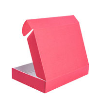 Boîte d'emballage en papier ondulé écologique durable avec logo personnalisé en gros