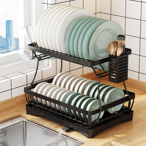 Estante de Drenaje Doble de Acero Inoxidable CXT661 para Utensilios de Cocina, Estante Doméstico para Almacenamiento al por Mayor - Product Image 3