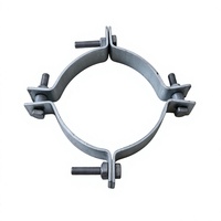 Collier de serrage pour poteau d'éclairage public en acier galvanisé pour montage de lampadaires extérieurs – Vente en gros directe usine