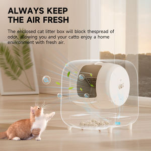 Caja de arena automática para <span class=keywords><strong>gatos</strong></span> de 50L, con control inteligente por aplicación, <span class=keywords><strong>autolimpiable</strong></span>, para mascotas, electrónica - Product Image 2