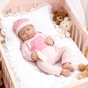 18 pulgadas fábrica <span class=keywords><strong>Mini</strong></span> <span class=keywords><strong>Reborn</strong></span> cuerpo completo suave silicona bebé muñecas pequeña silicona bebé <span class=keywords><strong>Bebe</strong></span> <span class=keywords><strong>Reborn</strong></span> muñeca - Product Image 2