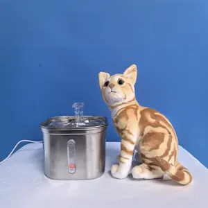 Istihbarat Pet ürünleri akıllı Pet ürünleri kedi evcil hayvanlar için su çeşmesi su su kasesi ekran projeksiyon
