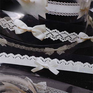 1 rouleau de ruban adhésif Lace Record Series : fournitures de journalisation DIY sur le thème de la dentelle - Product Image 4