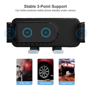 Cargador inalámbrico de Soporte de teléfono de coche de doble bobina para teléfono móvil Samsung Z Fold 3 Z Flip 3 4 5 - Product Image 3