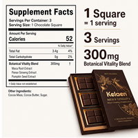 Chocolat Vitalité Homme : Maca, Ginseng, Graines de Citrouille pour l'Énergie, la Force et l'Endurance Quotidienne – Complément au Chocolat pour la Routine Quotidienne