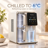 Purificateur d'eau électrique autonome avec mode de refroidissement 6C, sortie d'eau chaude instantanée, commande tactile, boîtier en plastique pour usage hôtelier