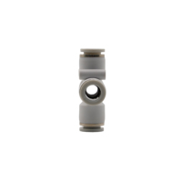 Raccord rapide pneumatique droit quatre voies blanc, neuf, en plastique, vente directe usine
