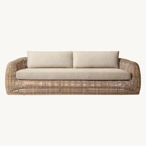 Luxury Modern <b>Rattan</b> Aluminum Farmhouse Park Villa Apartment Hotel Garden Set Eco-Friendly UV Resistant Waterproof - Product Image 5