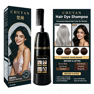 Chuyan Champú de Coloración Instantánea para el Cabello, Nutrición Profunda, Sin Amoníaco, para Salón de Belleza, Certificado ISO GMPC, Logotipo Personalizado - Product Image 1