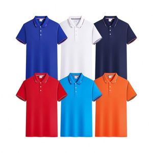 Design Wholesale Solid Color Short Sleeved Shirts Pure Cotton Men's Business Men Polo <b>T</b> Shirt - Product Image 4