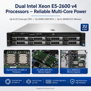 Servidor <span class=keywords><strong>Dell</strong></span> PowerEdge <span class=keywords><strong>R530</strong></span> 2U para Montaje en Rack, 2 Sockets, Procesador Intel Xeon, en Stock, 3 Unidades - Product Image 2