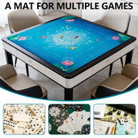 Cubierta de Mesa de Mahjong Cuadrada Moderna de Goma OEM ODM, Antideslizante, Sublimable, Accesorios de Mahjong de Marca de Lujo