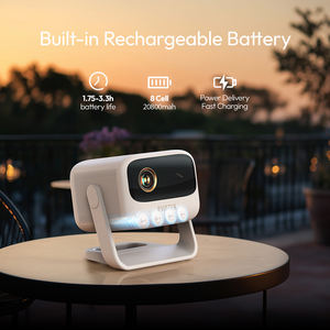 Mini <span class=keywords><strong>Proyector</strong></span> BYINTEK UFO U90 Max GTV con Batería de 20800 mAh y 700 ANSI de Brillo con Soporte Ajustable <span class=keywords><strong>para</strong></span> Juegos 3D e Iglesias - Product Image 2