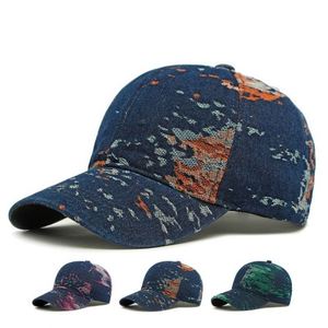 2025 New Arrival Ethnic Style Jacquard Denim Baseball Cap for Women Retro Spring Summer <b>Sunscreen</b> Fashion Trendy Sports Hat - Product Image 1