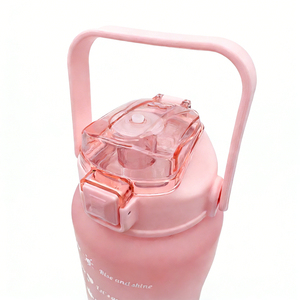 Bouteille d'eau de sport réutilisable en Tritan de qualité alimentaire, sans BPA, avec dégradé de couleurs givrées et large ouverture, pour la <span class=keywords><strong>motivation</strong></span> et la gym - Product Image 4