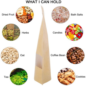 באיכות גבוהה מזון כיתה נייר קראפט תיק reealable zip מנעול אריזה הסיטונאי - Product Image 3