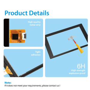 Oem & ODM 7 inch pcap màn hình cảm ứng tùy chỉnh Bìa Glass Shape <span class=keywords><strong>Touch</strong></span> <span class=keywords><strong>Panel</strong></span> Điện dung màn hình cảm ứng bảng điều chỉnh cho tự phục vụ thiết bị đầu cuối - Product Image 2