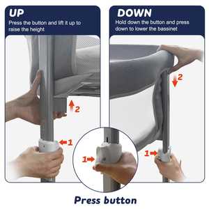 <span class=keywords><strong>Cuna</strong></span> <span class=keywords><strong>Colecho</strong></span> RONBEI con Malla Transpirable, <span class=keywords><strong>Cuna</strong></span> Ajustable Junto a la Cama - Product Image 3